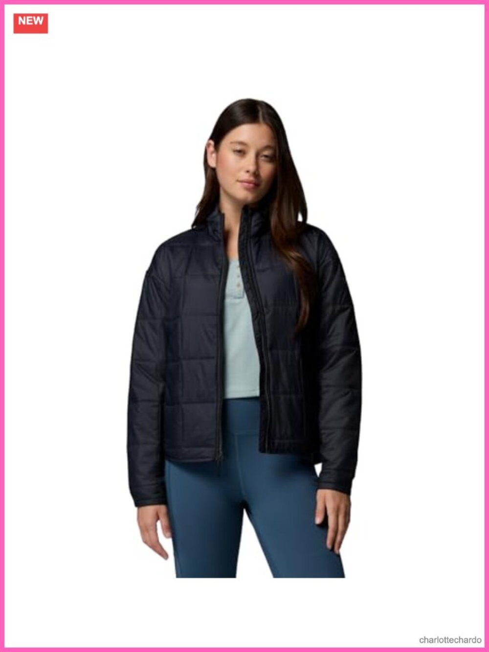 Quilted Jacket Omni-Shield Repellent Zip Pockets Roll Up Cuffs